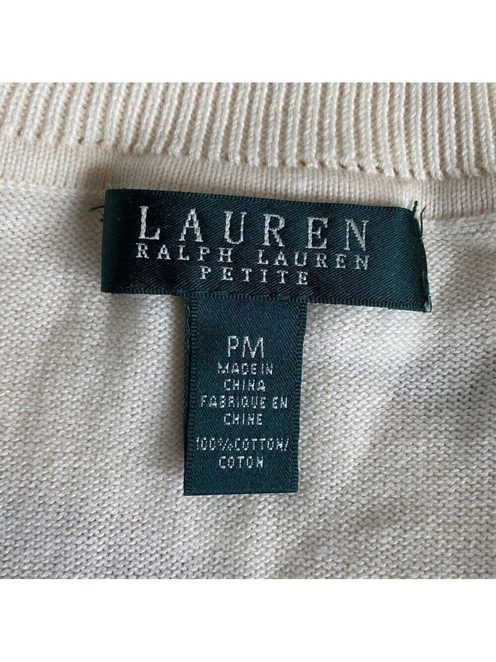 Lauren Ralph Lauren Equestrian Horsebit Turtleneck Sweater, Size PM - Picture 12 of 16